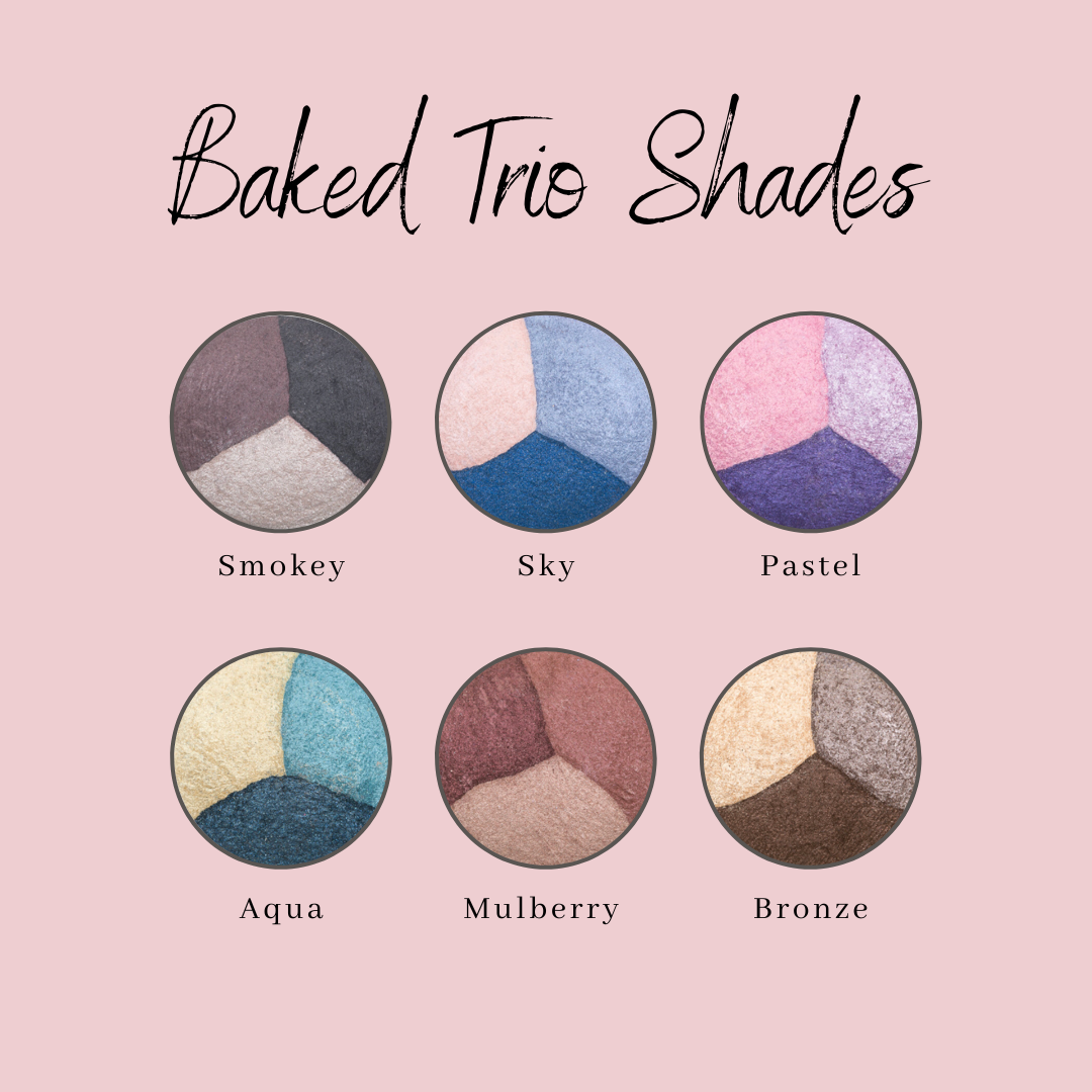 Baked Mineral Natural Eye Shadow Trios